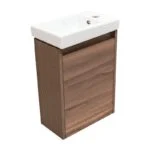 Gabinete Spot Plus 40X60cm Nogal Terracota con Monomando y Espejo 38x48cm Esbaño 92444 - Imagen 2
