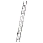 Escalera de Aluminio de Extensión 28 Peldaños Tipo III 7.66 metros Carga 150 Kg Escalumex EXL-28