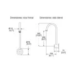 Llave de Lavabo Electrónica de Sensor de Corriente Electrica a Pared TV-203-C Helvex - Imagen 2