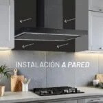 Campana Acero Inoxidable de Pared Negro 90cm Nuur CAMEXPA90ADIN - Imagen 5
