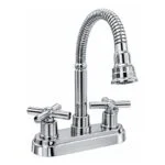 Mezcladora Flexible para Lavabo Cromo Meer MZL4518FC