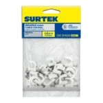 Grapas para Cable Coaxial 8mm Bolsa con 20 Piezas Surtek GRAC8 - Imagen 2