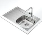 Fregadero Empotrar 80 x 51 cm 1 Tarja 1 Escurridero Izquierdo Total Galaxy 800 T-XP Teka 08911132 - Imagen 2