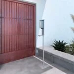 Pedestal para Dosificadores de Jabón o Gel de Acero Inoxidable Acabo Satinado 142 cm de Altura Helvex PD-01-AI - Imagen 2