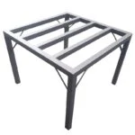 Base para Tinaco 1.06 x 1.06 x 1.00 metro PTR 1-1/4" Calibre 14 y Perfil 1" Calibre 16 con Esmalte Anticorrosivo
