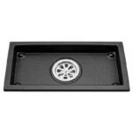 Coladera Rectangular 30cm Acero Inoxidable Negro Mate Meer RS1-1030 - Imagen 2