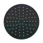 Regadera Padua Redonda 20 cm Negro Mate Metalflu 10892