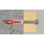 4 Taquetes de Nylon + 4 Tornillos Multimaterial DuoPower de 10mm x 50mm Fischer 534999 - Imagen 4