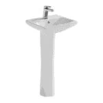 Lavabo de Pedestal Talas con Monomando Quadratta Proyecta LVPTALAS-QA01