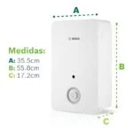 Calentador Instantáneo 7 l/min 1 Servicio Gas Natural SMART 7 Bosch 7736506124 - Imagen 8
