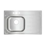 Fregadero Empotrar 80 x 51 cm 1 Tarja 1 Escurridero Derecho Total Galaxy 800 T-XP Teka 08921132