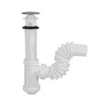 Cespol de Bote para Lavabo Incluye Contra de Push con Rebosadero 2218A Fleximatic - Imagen 2