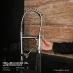 Monomando para Fregadero Cuello Flexible Satinado Meer MZM8115F - Imagen 2