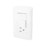 Línea Toscana Doble Apagador y Contacto Aterrizado Sanelec 4524