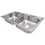 Tarja Doble Empotrar 84 x 48 x 15cm Acero Inoxidable Satinado Meer TD8448 - Imagen 4