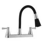 Mezcladora para Fregadero 8" Cromo-Negro Solvex SF-81006
