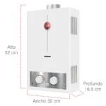 Calentador Instantáneo de 8 Litros/Min Gas LP 1 Servicio Plus Rheem RHIN-CHN08P - Imagen 4