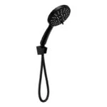Regadera Redonda con Brazo y Teléfono 8" Negro Mate Meer RS307 - Imagen 3