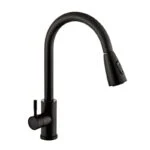 Monomando con Nariz Retráctil para Cocina Negro Meer MZM8112F