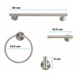 Juego de Accesorios 4 Piezas Satinado Meer ACC-013 - Imagen 4