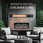 Calentador de Halógeno Eléctrico para Exteriores 1500W Nuur CALEXEL - Imagen 3