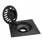 Coladera Cuadrada 6" Negro Mate Meer RES-012 - Imagen 2