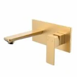 Monomando Empotrable para Lavabo Brushed Gold ROW Tecnobath TB43.021BG