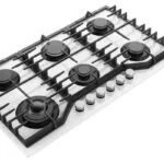 Parrilla Cristal Templado Blanco de 6 Quemadores Empotrable 90cm Nuur PARGA6VTB-L - Imagen 4