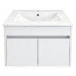 Gabinete Suspendido Aldama Mosa Blanco 60x46x40cm con Lavabo Neo Concepto MB2P600B