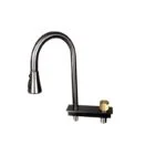 Fregadero de Empotrar Acero Inoxidable Negro Mate 75 x 46 x 23 cm con Monomando con función Cascada, Dispensador de Jabón, Charola Tabla y Escurridor Axcent Charlotte - Imagen 6