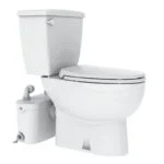Kit Bomba para Baño Completo Sanipro Up + WC Alargado Incluye Asiento Cierre Lento Saniflo SF034-SF005-SF087