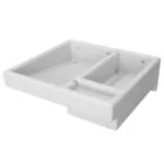 Lavadero de Plástico con Pileta Estándar Blanco 71 x 65 x 25cm Versaplas LD71B03Z