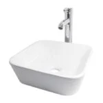Paquete de Lavabo Cuadrado de Sobreponer + Accesorios de Instalación Bowl Pack Tucson Ekon/Ceramosa 62811 - Imagen 2
