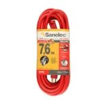 Extensión Eléctrica de Uso Rudo 3 X 12 AWG Roja 7.6 Metros Sanelec 2240