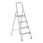 Escalera Plegable tipo Taburete de Aluminio 4 Peldaños 1.28 metros Carga 150 Kg Surtek ETTA4