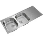 Fregadero Empotrar 116x50 cm 2 Tarjas 1 Escurridero Derecho Universe 80 T-XP 2B 1D Teka 115170002 - Imagen 3