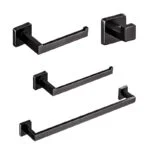 Juego de Accesorios Gris Oxford 4 Piezas ROW Tecnobath TB42.030GM