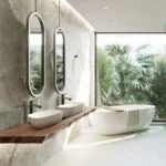 Monomando Alto para Lavabo Cassia Negro Mate Urrea 9435LU.2 - Imagen 5