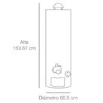 Calentador de Depósito 285 Litros (75 Galones) Gas Natural 8 Servicios Rheem 29VR75/485270 - Imagen 5