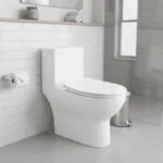 WC One Piece Alargado Blanco Eco Celite Roca 65ECO - Imagen 2