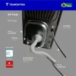 Paquete Fregadero de Empotrar Derecho 80 x 50 cm + Mezcladora con Válvulas Incluye Contracanasta, Desagüe y Mangueras Tramontina 32300576 - Imagen 5