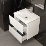 Gabinete Suspendido Primmo Glacé 60cm 2 Cajones con Lavabo Helvex PRIMMO 60 2C GLACE - Imagen 2