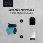 Kit Calentador Instantáneo 8 l/min + Bomba Presurizadora 1/6 HP Nuur - Imagen 8