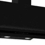 Campana de Pared Doble Cristal Templado Negro Mate 90cm Nuur CAMEXPA90VTM - Imagen 2