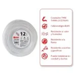 Cable THW-LS/THHW-LS CE RoHS Calibre 12 AWG Blanco 20 Metros IUSA 267283 - Imagen 2