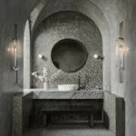 Monomando Alto para Lavabo Cassia Gun Metal Urrea 9435LU.6 - Imagen 3