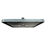 Regadera Rectangular 26X24cm Cromo/Negro RT3002C