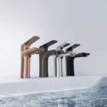 Monomando Corto para Lavabo Cassia Gun Metal Urrea 9433LU.6 - Imagen 4