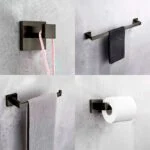 Juego de Accesorios Gris Oxford 4 Piezas ROW Tecnobath TB42.030GM - Imagen 2