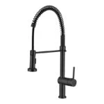 Monomando Flexible para Fregadero Negro Mate Meer MZM8114F